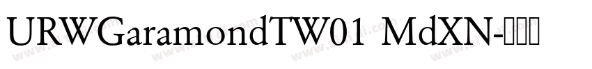 URWGaramondTW01 MdXN字体转换